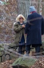 SALMA HAYEK on the Set of Drunk Parents in Nyack 01/15/2016