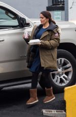 SALMA HAYEK on the Set of Drunk Parents in Nyack 01/15/2016