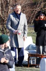 SALMA HAYEK on the Set of Drunk Parents Movie with Alec Baldwin in New York 01/22/2016