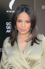 SANAA LATHAN at Inaugural Art for Amnesty Pre-Golden Globes Recognition Brunch in Los Angeles 01/08/2016