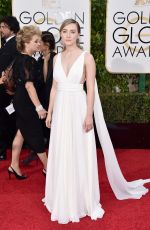 SAOIRSE RONAN at 73rd Annual Golden Globe Awards in Beverly Hills 10/01/2016