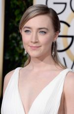 SAOIRSE RONAN at 73rd Annual Golden Globe Awards in Beverly Hills 10/01/2016