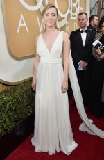 SAOIRSE RONAN at 73rd Annual Golden Globe Awards in Beverly Hills 10/01/2016