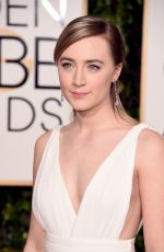 SAOIRSE RONAN at 73rd Annual Golden Globe Awards in Beverly Hills 10/01/2016