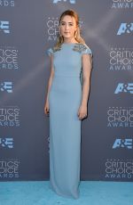SAOIRSE RONAN at Critics’s Choice Awards 2016 in Santa Monica 01/17/2016