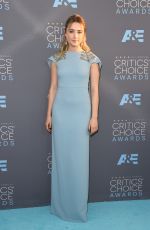 SAOIRSE RONAN at Critics’s Choice Awards 2016 in Santa Monica 01/17/2016