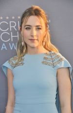 SAOIRSE RONAN at Critics’s Choice Awards 2016 in Santa Monica 01/17/2016