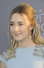 SAOIRSE RONAN at Critics’s Choice Awards 2016 in Santa Monica 01/17/2016