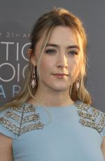 SAOIRSE RONAN at Critics’s Choice Awards 2016 in Santa Monica 01/17/2016