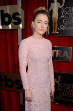 SAOIRSE RONAN at Screen Actors Guild Awards 2016 in Los Angeles 01/30/2016