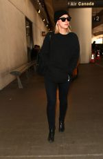 SARAH GADON at LAX Airport in Los Angeles 01/08/2016