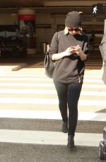 SARAH GADON at LAX Airport in Los Angeles 01/08/2016