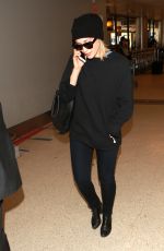 SARAH GADON at LAX Airport in Los Angeles 01/08/2016