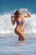 SARAH HARRIS in Bikini on the Set of 138 Water Photoshoot in Malibu 01/07/2016