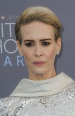 SARAH PAULSON at Critics’s Choice Awards 2016 in Santa Monica 01/17/2016