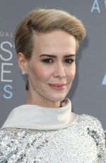 SARAH PAULSON at Critics’s Choice Awards 2016 in Santa Monica 01/17/2016