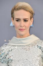 SARAH PAULSON at Critics’s Choice Awards 2016 in Santa Monica 01/17/2016