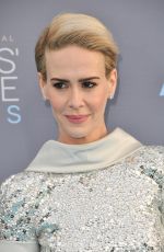 SARAH PAULSON at Critics’s Choice Awards 2016 in Santa Monica 01/17/2016