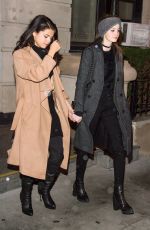 SELENA GOMEZ and MEGAN PULERI Night Out in New York 01/22/2016