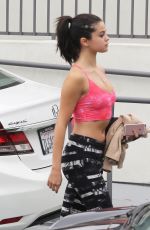SELENA GOMEZ Arrives at a Gym in Los Angeles 01/18/2016