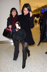 SELENA GOMEZ at JFK Airport in New York 01/20/2016