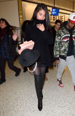 SELENA GOMEZ at JFK Airport in New York 01/20/2016