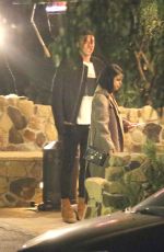 SELENA GOMEZ Leaves Saddle Peak Lodge in Malibu 01/15/2016