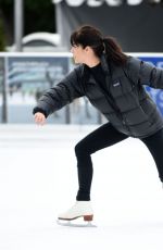SELMA BLAIR at a Skating Rink in Santa Monica 01/30/2016