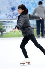SELMA BLAIR at a Skating Rink in Santa Monica 01/30/2016