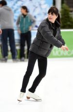 SELMA BLAIR at a Skating Rink in Santa Monica 01/30/2016