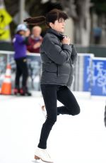 SELMA BLAIR at a Skating Rink in Santa Monica 01/30/2016