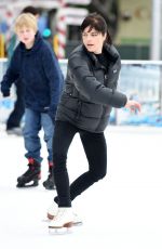 SELMA BLAIR at a Skating Rink in Santa Monica 01/30/2016