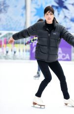 SELMA BLAIR at a Skating Rink in Santa Monica 01/30/2016