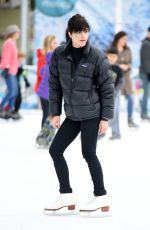 SELMA BLAIR at a Skating Rink in Santa Monica 01/30/2016