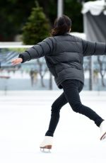 SELMA BLAIR at a Skating Rink in Santa Monica 01/30/2016