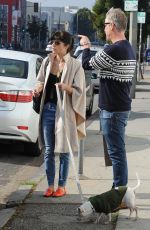 SELMA BLAIR Walks Her Dog Out in Los Angeles 01/16/2016