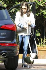 SELMA BLAIR Walks her DOg Out in West Hollywood 01/20/2016