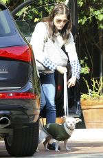 SELMA BLAIR Walks her DOg Out in West Hollywood 01/20/2016