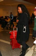 SERENA WILIAMS Arrives at LAX Airport in Los Angeles 12/31/2015