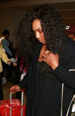 SERENA WILIAMS Arrives at LAX Airport in Los Angeles 12/31/2015