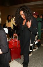 SERENA WILIAMS Arrives at LAX Airport in Los Angeles 12/31/2015