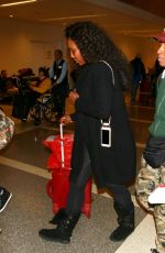 SERENA WILIAMS Arrives at LAX Airport in Los Angeles 12/31/2015