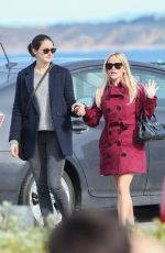 SHAILENE WOODLEY, REESE WITHERSPOON and NICOLE KIDMAN on the Set of Big Little Lies in Monterey 01/26/2016