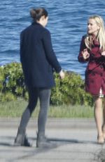 SHAILENE WOODLEY, REESE WITHERSPOON and NICOLE KIDMAN on the Set of Big Little Lies in Monterey 01/26/2016