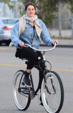 SHAILENE WOODLEY Riding a Bicycle Out in Venice 01/14/2016