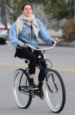 SHAILENE WOODLEY Riding a Bicycle Out in Venice 01/14/2016