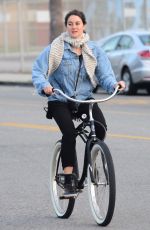 SHAILENE WOODLEY Riding a Bicycle Out in Venice 01/14/2016