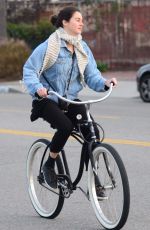 SHAILENE WOODLEY Riding a Bicycle Out in Venice 01/14/2016