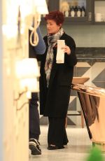SHARON OSBOURNE Out Shopping in Beverly Hills 01/08/2016