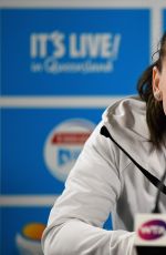 SIMONA HALEO at Press Conference at 2016 Brisbane International 01/04/2016